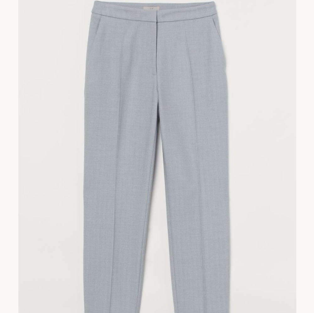 HM grey textured suit pants